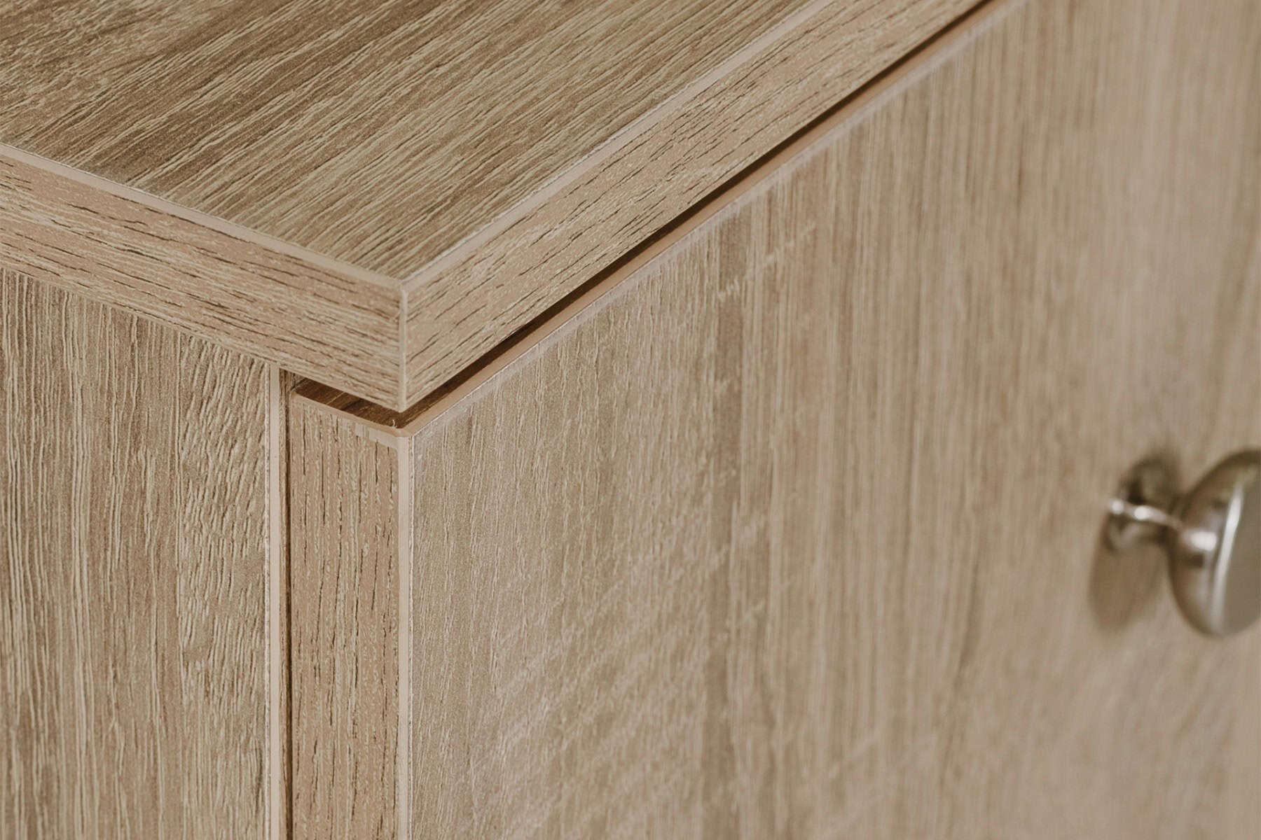 Levi 2 Drawer Bedside - Oak - Image 4