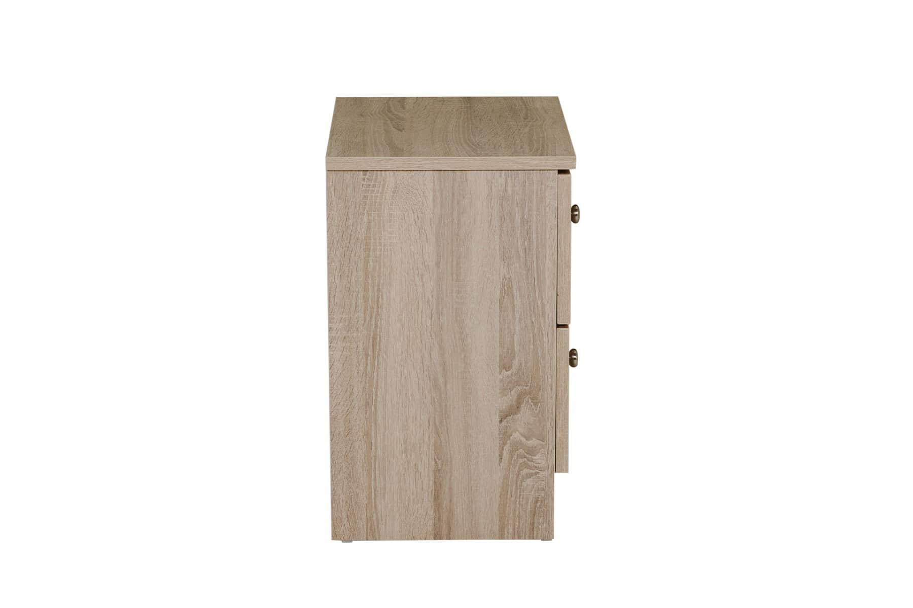 Levi 2 Drawer Bedside - Oak - Image 6
