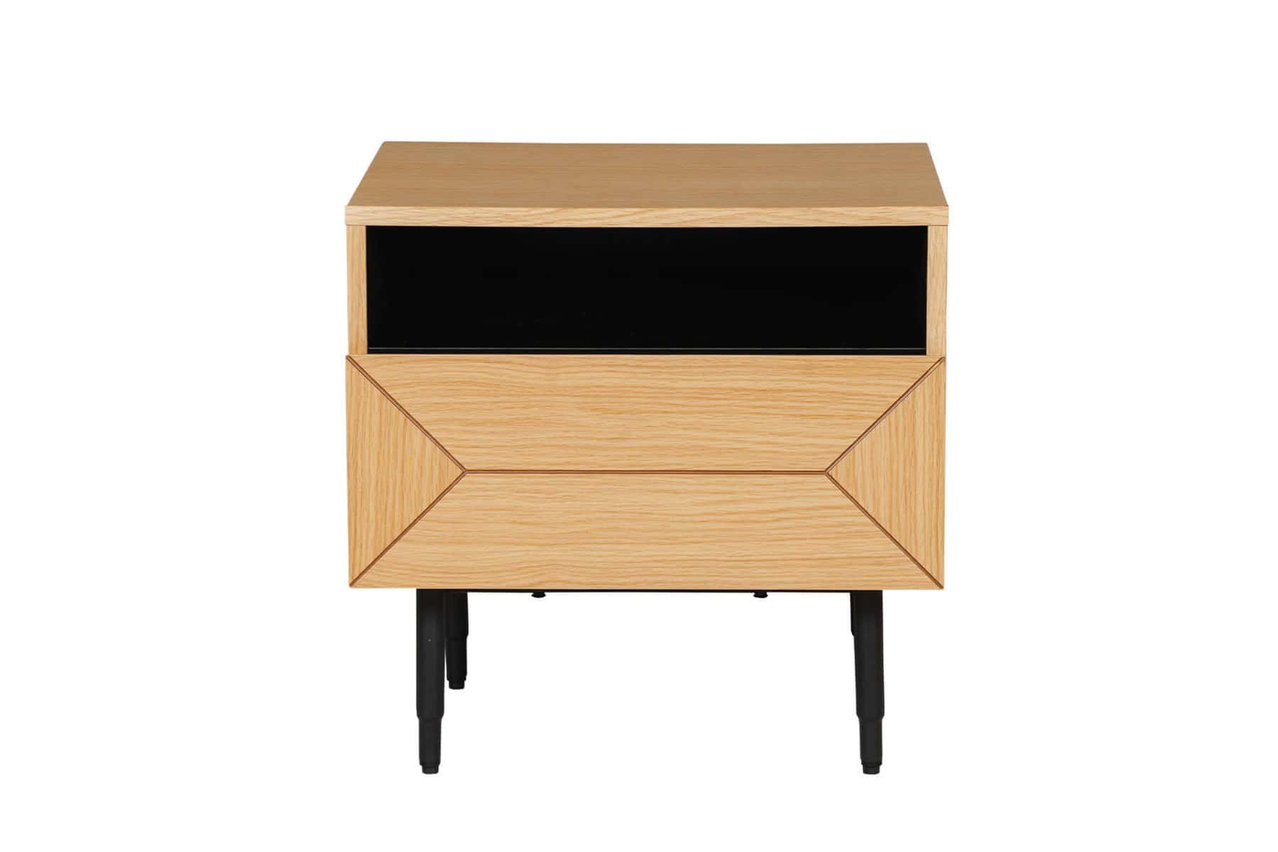 Nate Bedside Table Natural - Oak - Image 4
