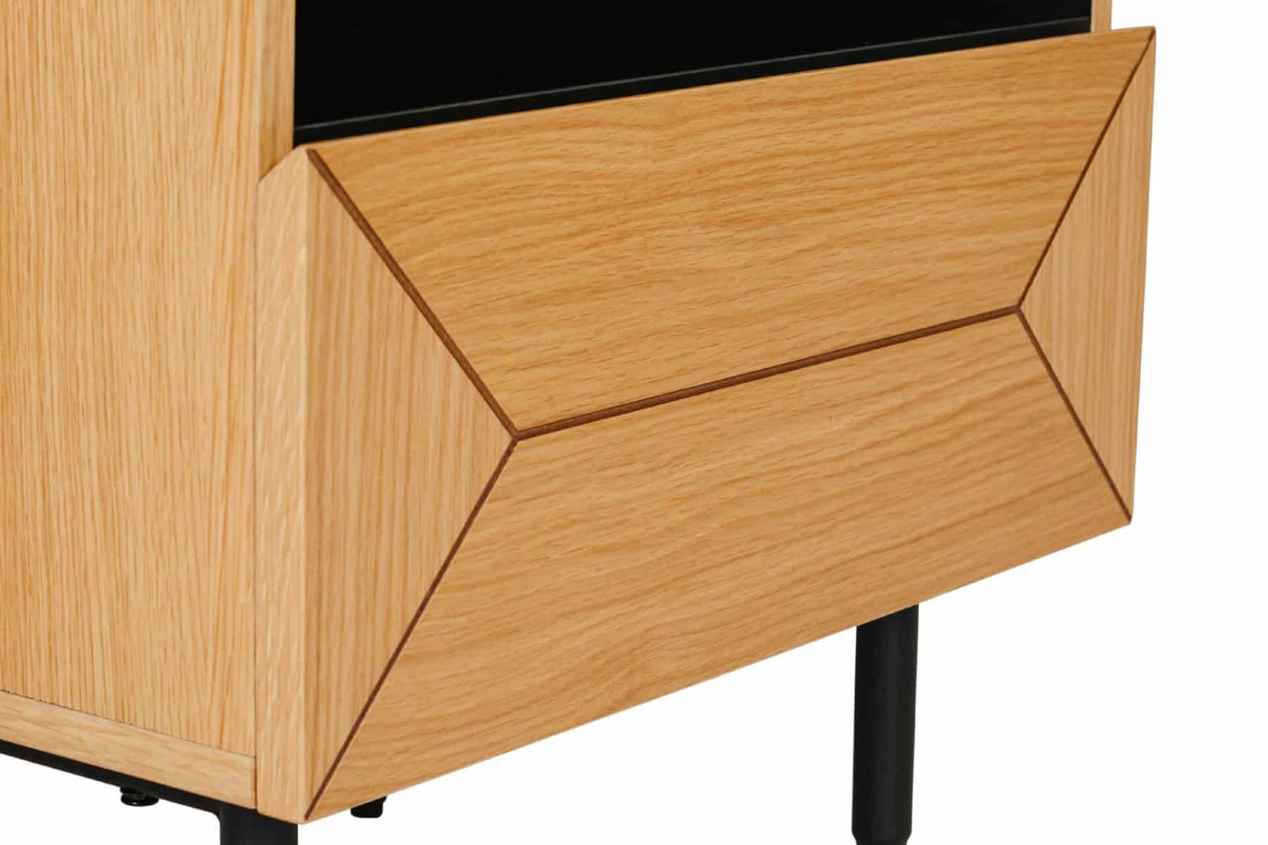 Nate Bedside Table Natural - Oak - Image 7