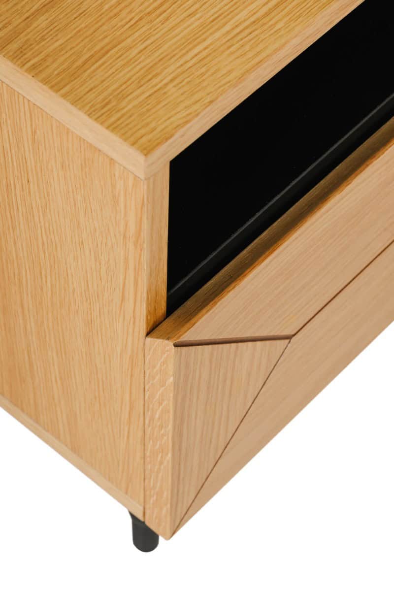 Nate Bedside Table Natural - Oak - Image 8