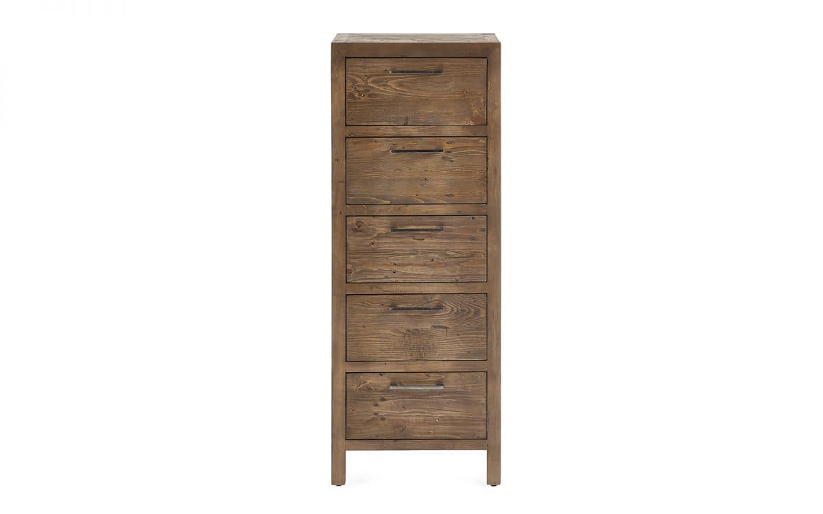 Heron 5 Drawer Tallboy - Reclaimed Pine - Image 2