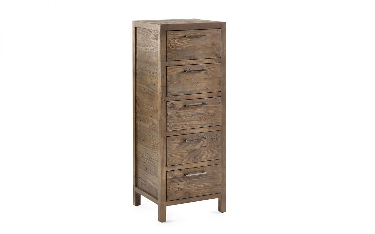 Heron 5 Drawer Tallboy - Reclaimed Pine - Image 3