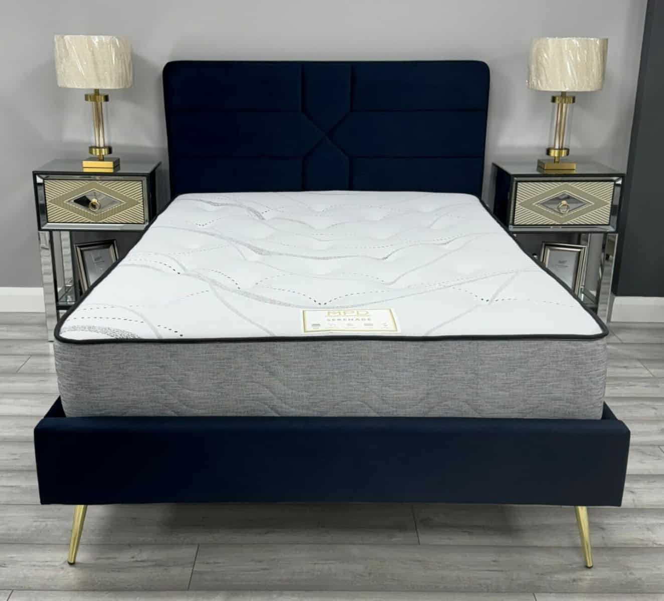 Brooke 5ft Bedframe - Navy | Buy Online | Beds.ie