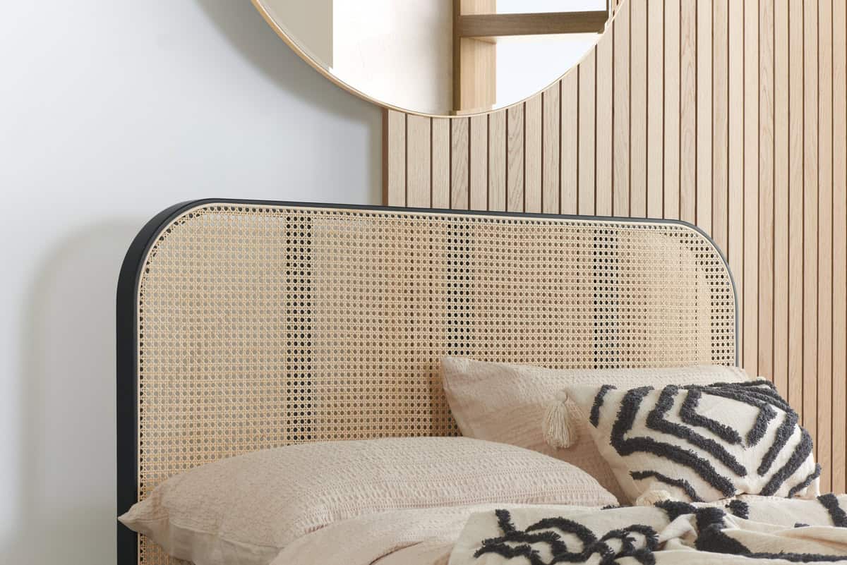 6ft Margot Rattan Bed - Black - Image 3