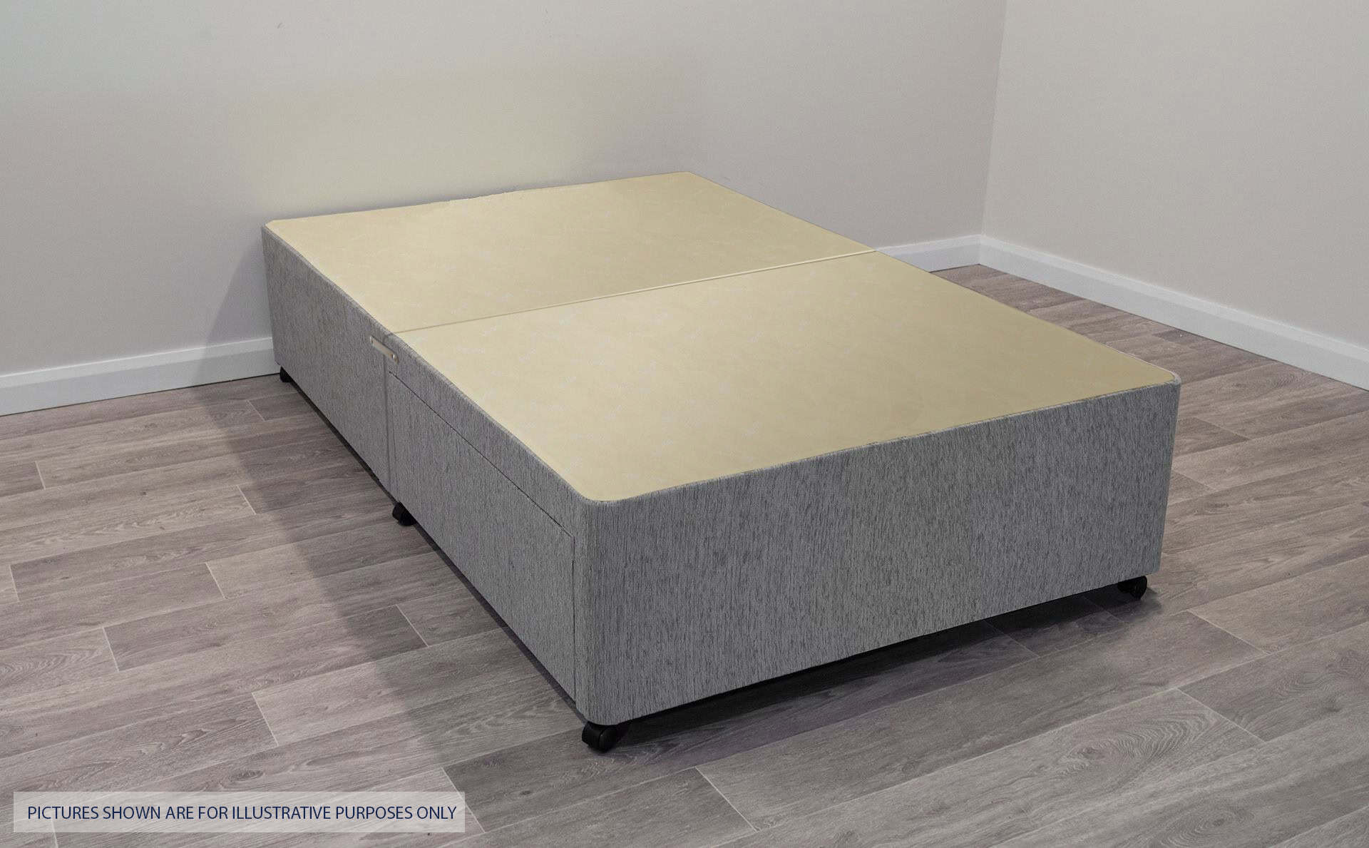 5ft Grey 2 Drawer Divan Base - Image 2
