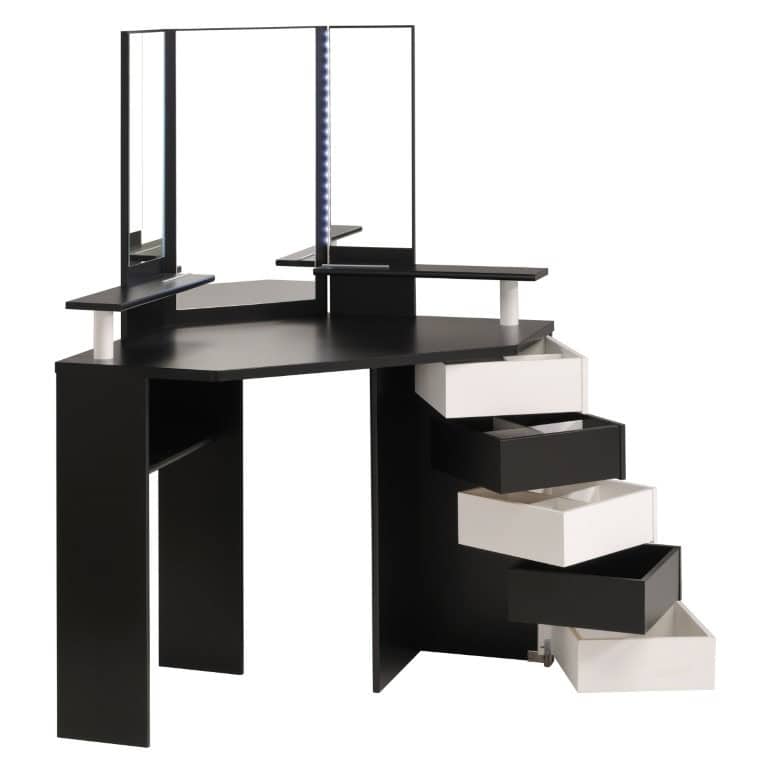 Parisot Volage Dressing Table - Black & White - Image 3