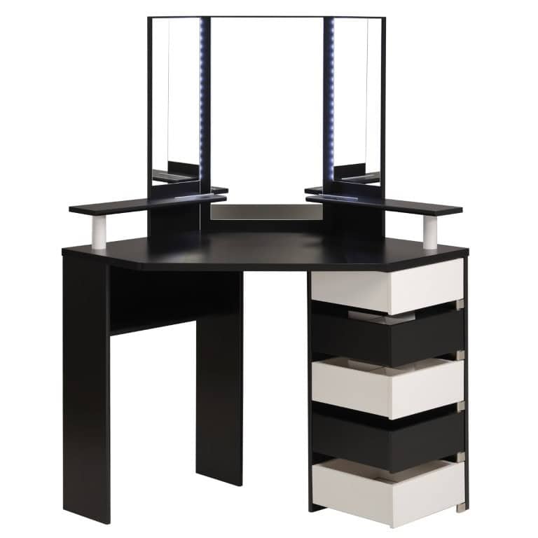 Parisot Volage Dressing Table - Black & White - Image 4
