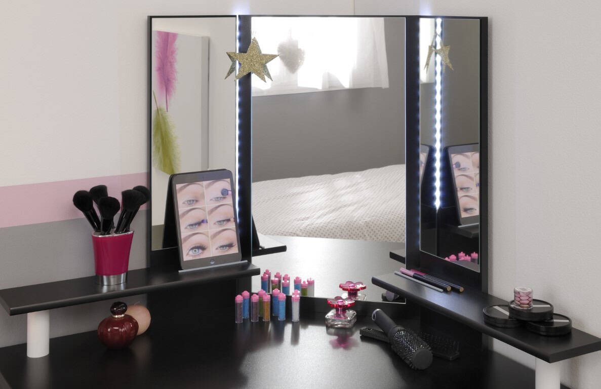 Parisot Volage Dressing Table - Black & White - Image 5