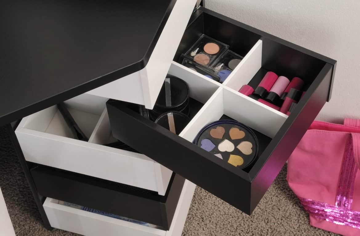 Parisot Volage Dressing Table - Black & White - Image 7