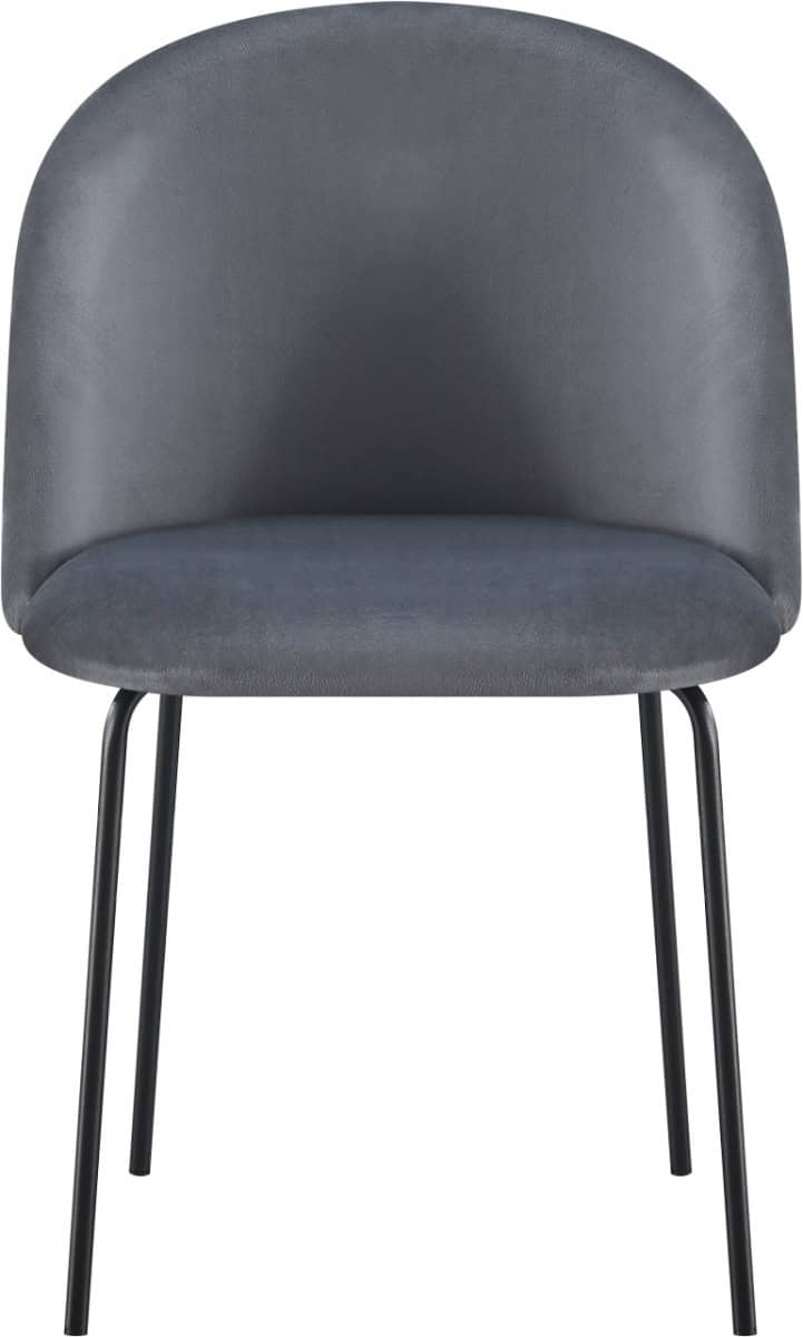Boston Dining Chair (x4 Per Box) - Grey Velvet - Image 3