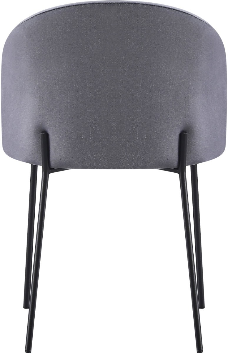Boston Dining Chair (x4 Per Box) - Grey Velvet - Image 6