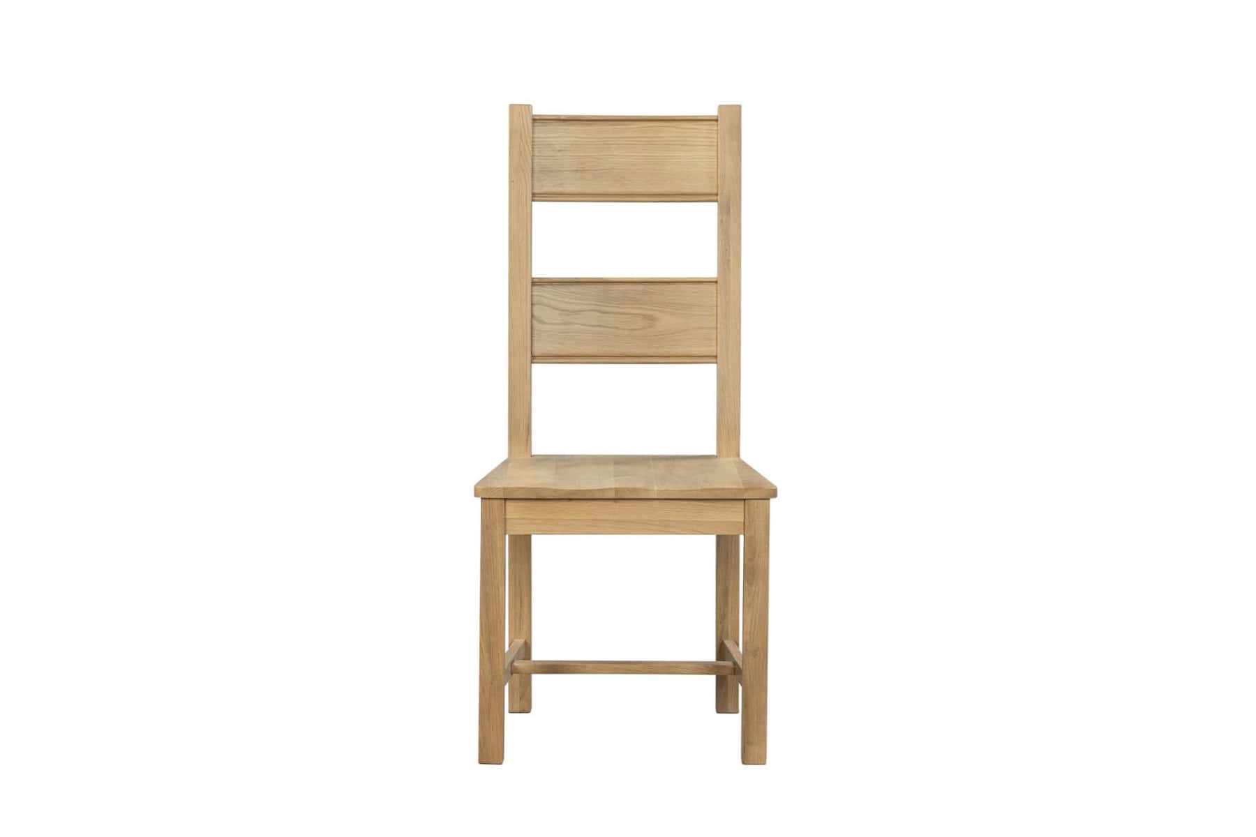Delaney Solid Seat Dining Chair - Natural Oak - Image 2