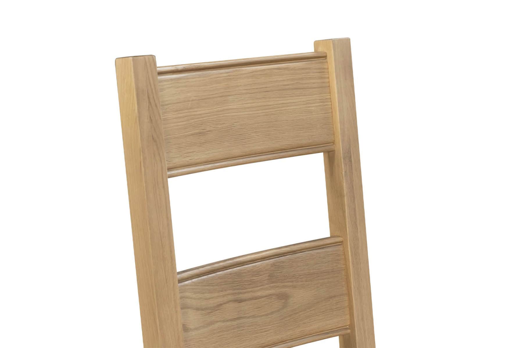Delaney Solid Seat Dining Chair - Natural Oak - Image 4
