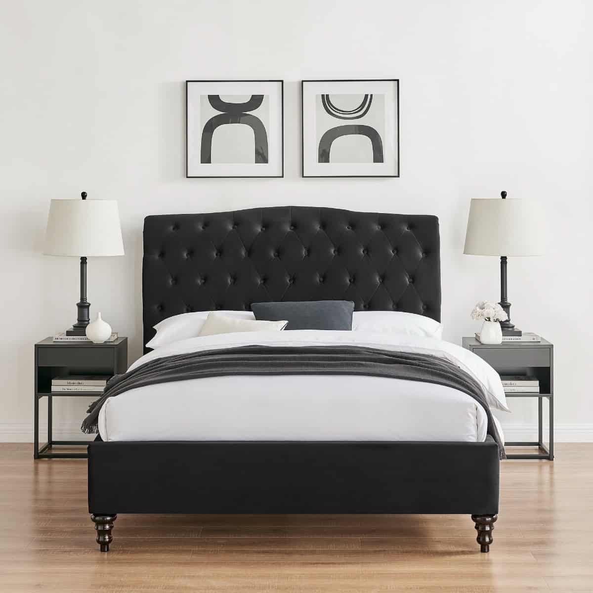 Limelight Rosa 4ft6 Bedframe - Black - Image 2