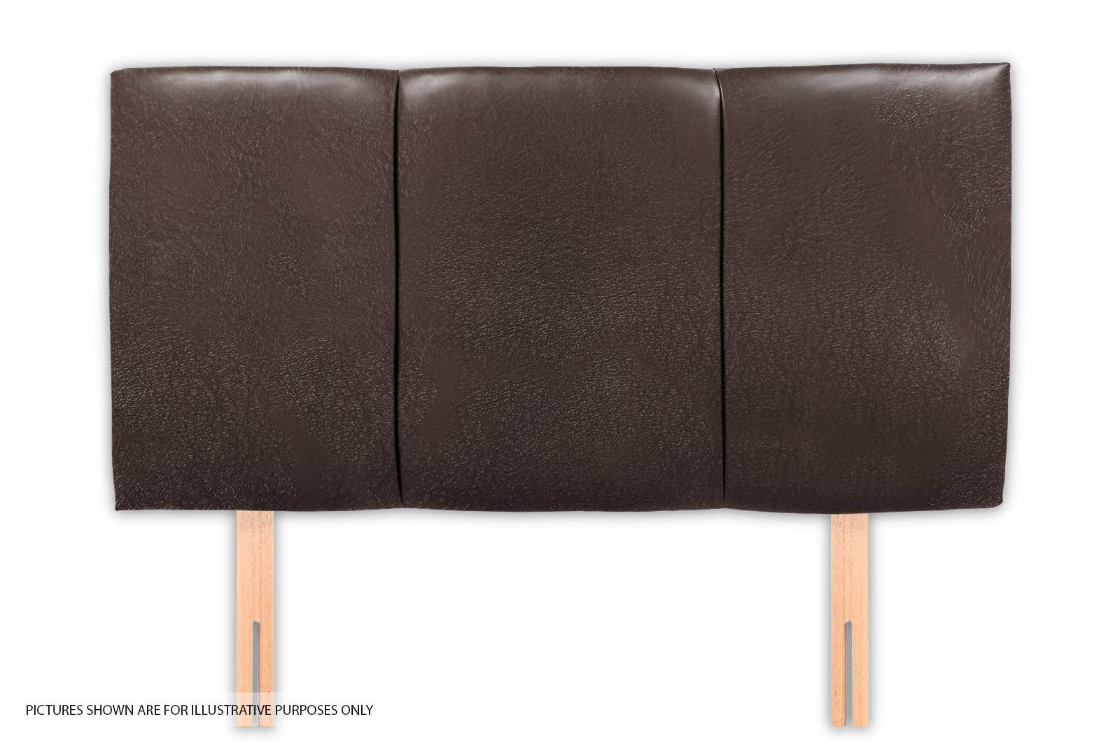 Granada 4ft6 Headboard - Brown Faux Leather | Buy Online | Beds.ie