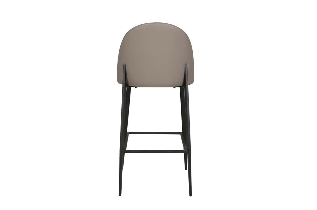 Valent Bar Chair - Grey Leather - Image 4