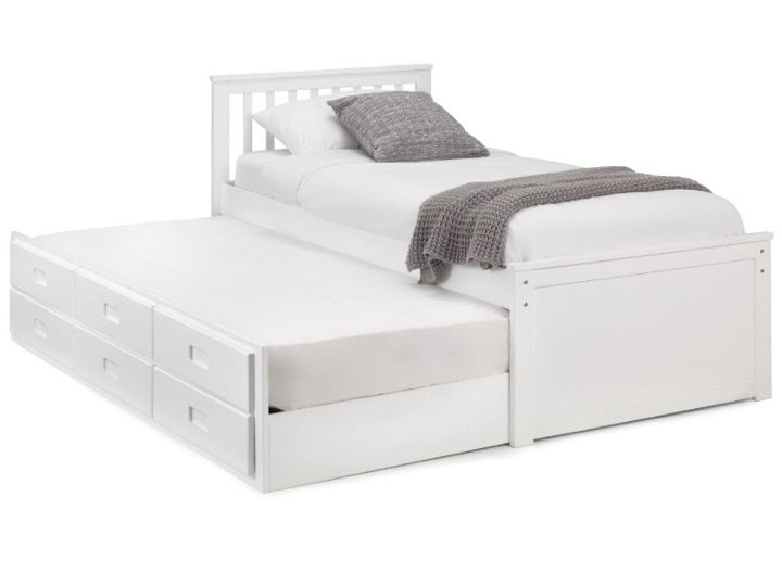 Arya Bedframe with Underbed - White - Image 4