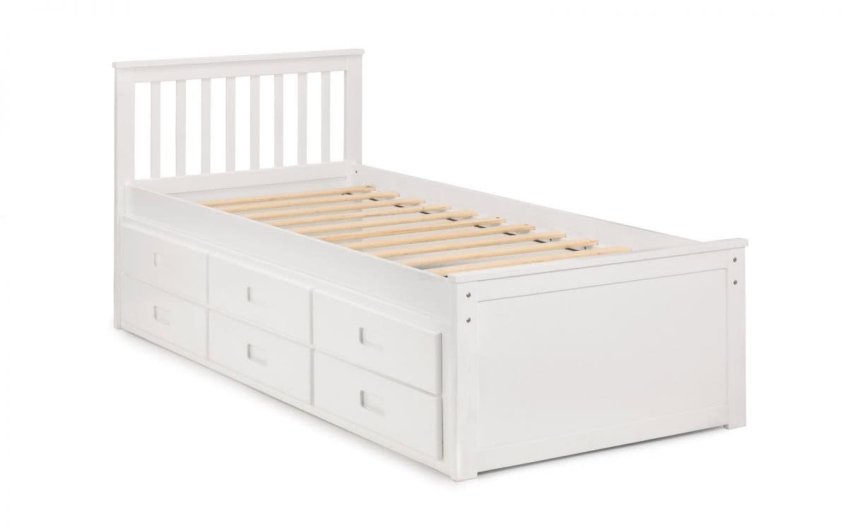 Arya Bedframe with Underbed - White - Image 6