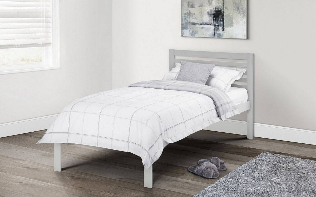 Dumas 3ft Bedframe - Light Grey | Buy Online | Beds.ie