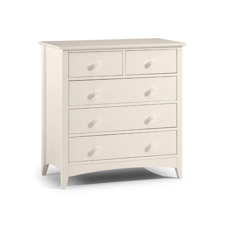 Vignette 3+2 Drawer Chest - Stone White - Image 2