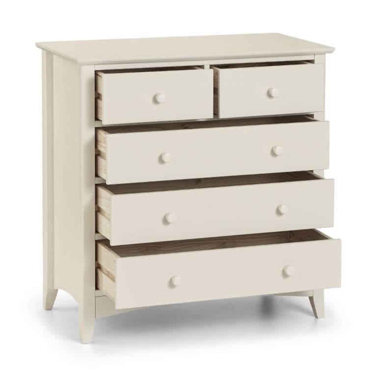 Vignette 3+2 Drawer Chest - Stone White - Image 3