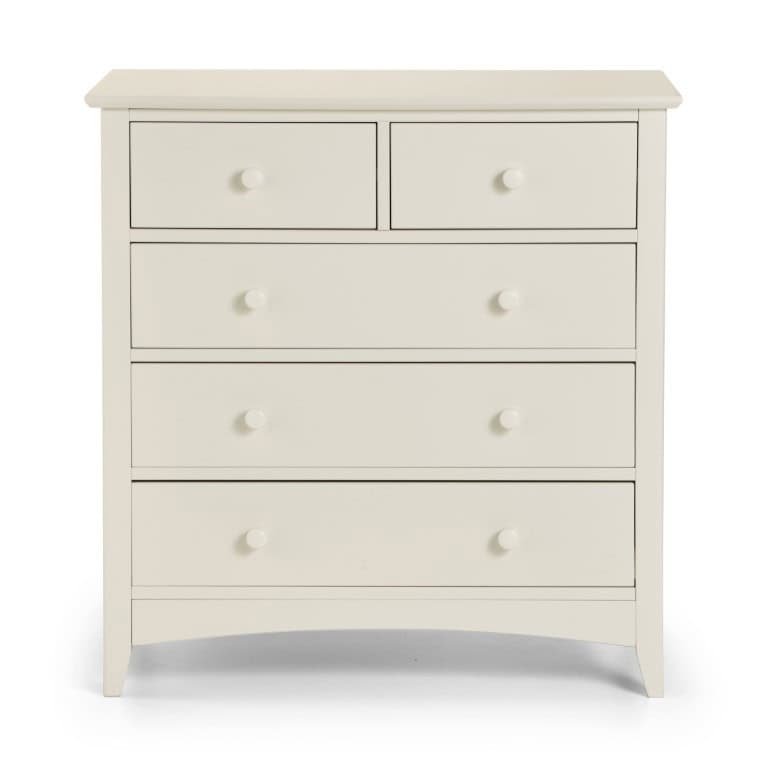 Vignette 3+2 Drawer Chest - Stone White - Image 4