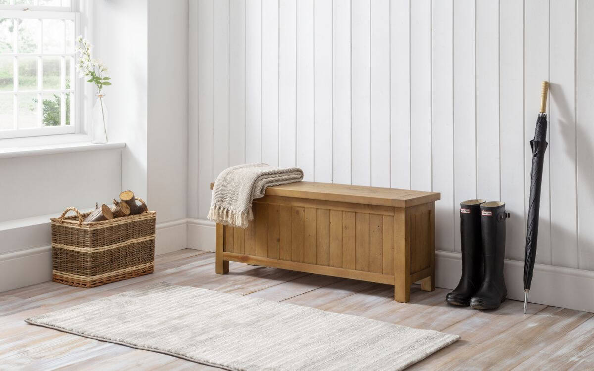 Aspendos Storage Bench - Reclaimed Pine - Image 6