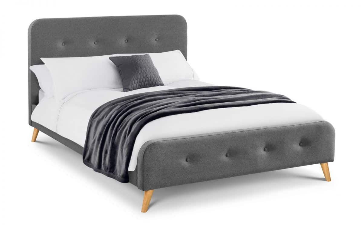 5ft Helga Bedframe - Grey Linen - Image 2