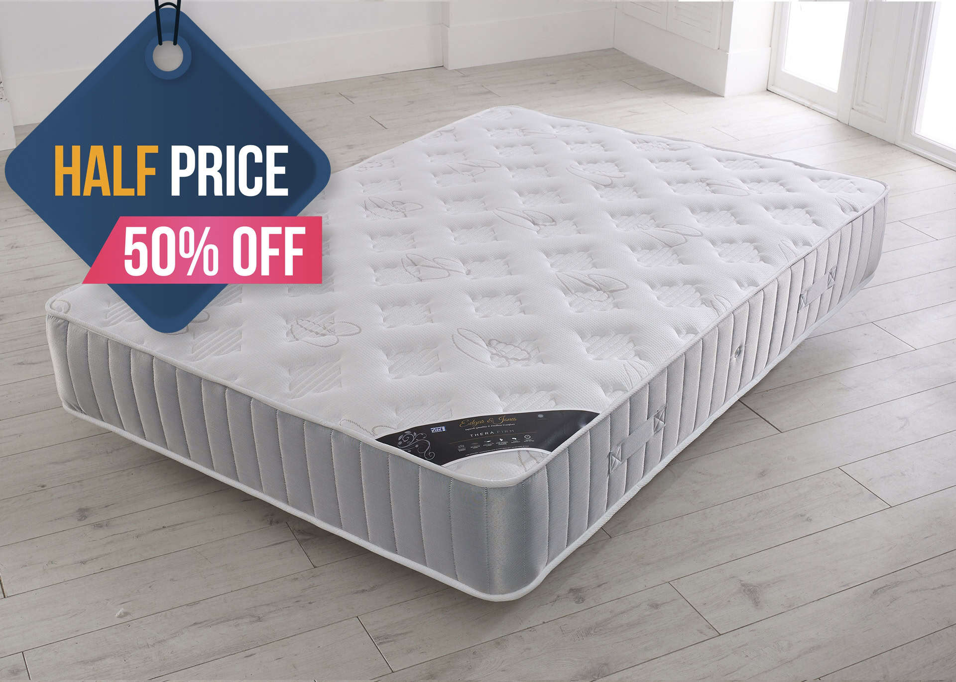 Edgar & Jones 4ft6 Therafirm Mattress | Buy Online | Beds.ie