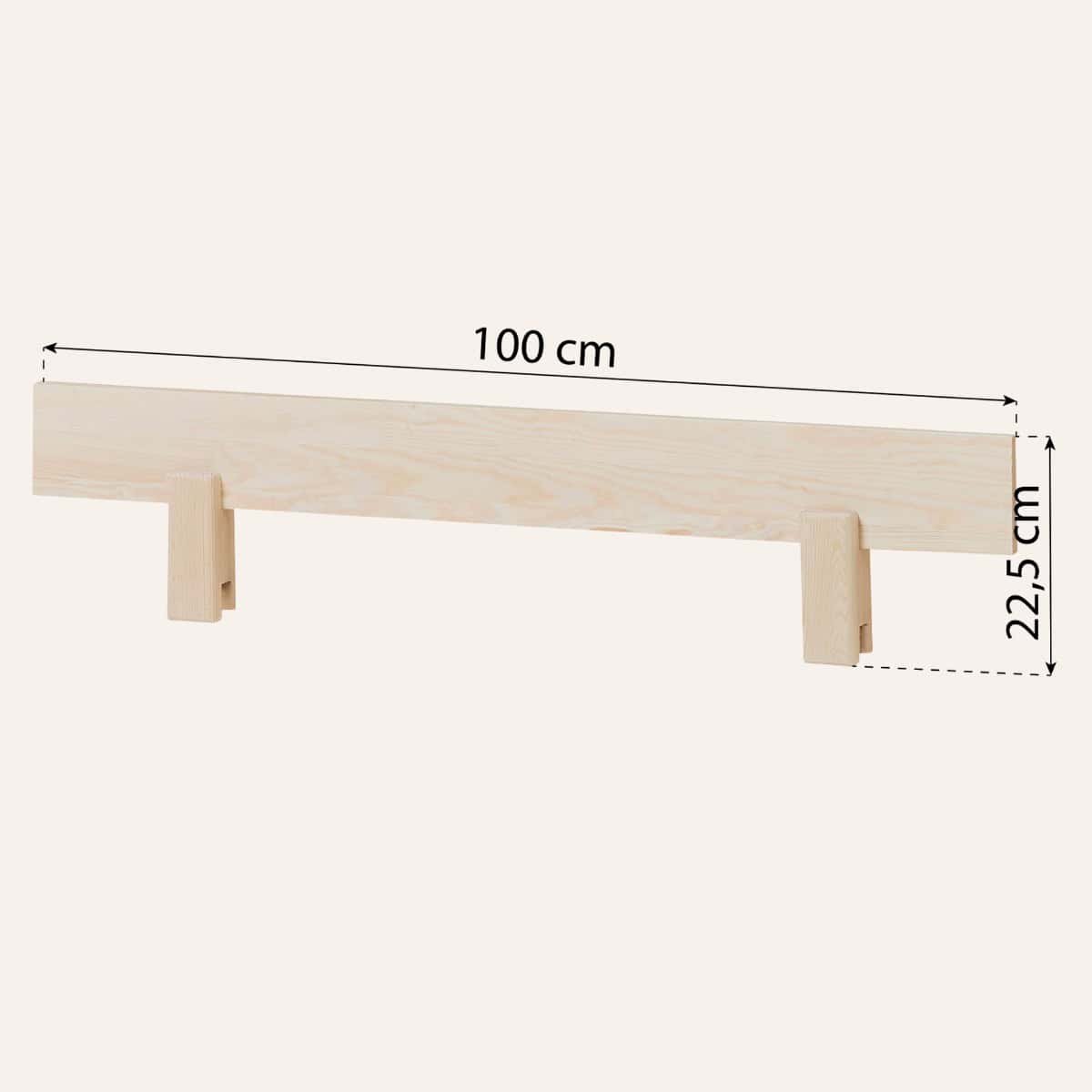 Hoppekids Shorty Daybed with Safety Rail & Drawers - Natural - Image 5