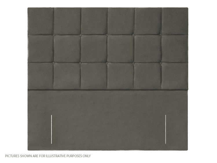 Apollo 3ft Venice Headboard - Velvet Light Grey | Buy Online | Beds.ie