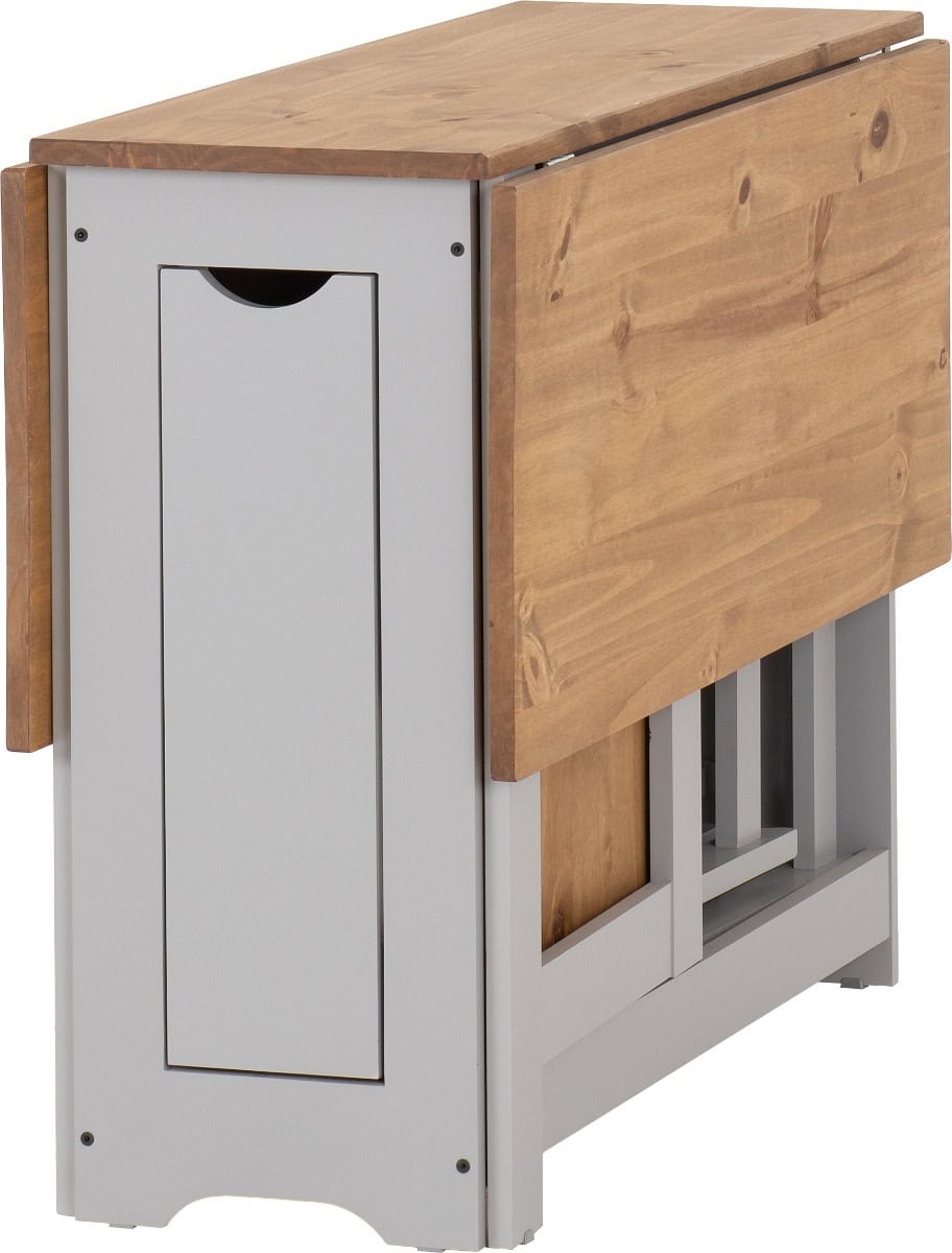 Santos Butterfly Dining Set - Slate Grey/Distressed Waxed Pine - Image 5