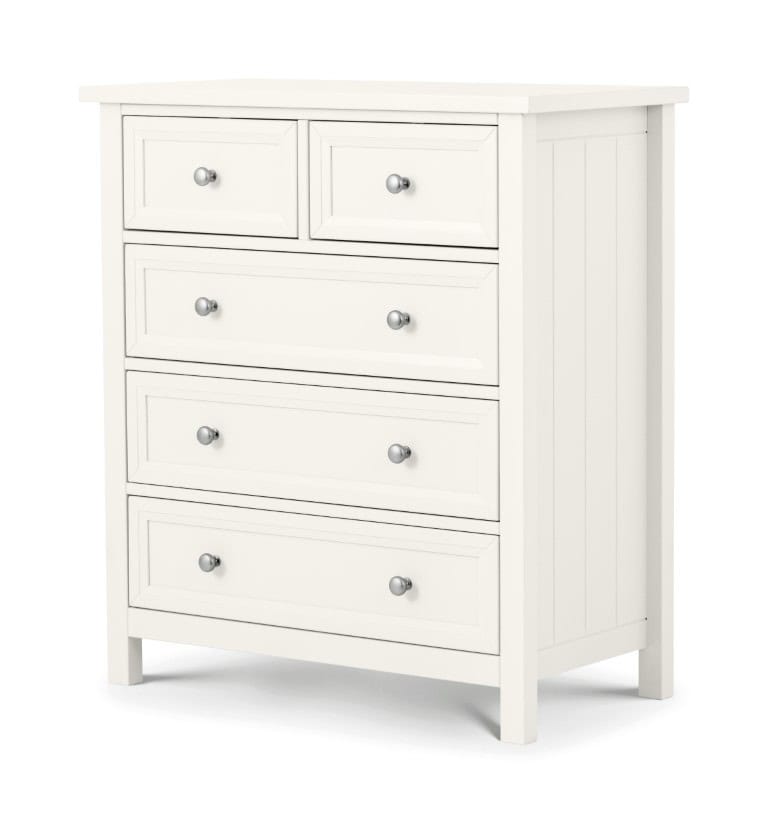 Braid 3+2 Drawer Chest - Surf White | Buy Online | Beds.ie