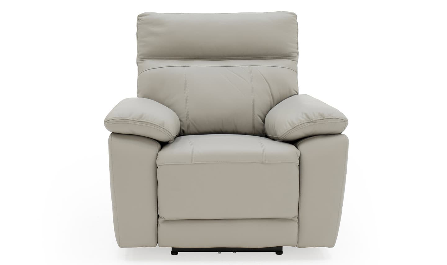 Positano 1 Seater Electric Reclining Armchair - Light Grey Leather | Buy Online | Beds.ie
