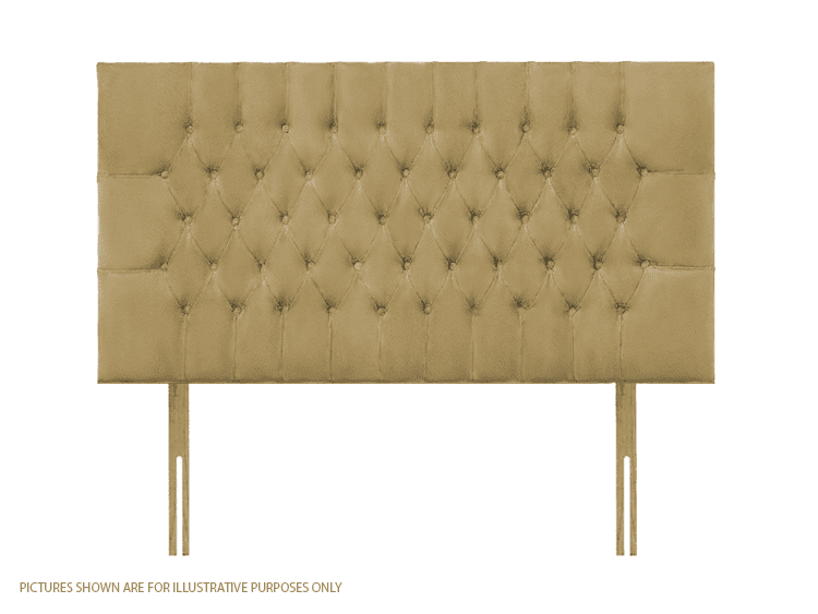 Apollo 5ft Lincoln Headboard - Velvet Sand | Buy Online | Beds.ie