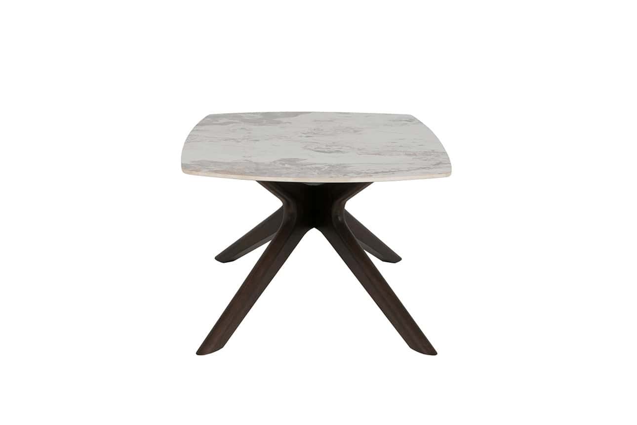 Ariya Coffee Table - Marble & Walnut - Image 4