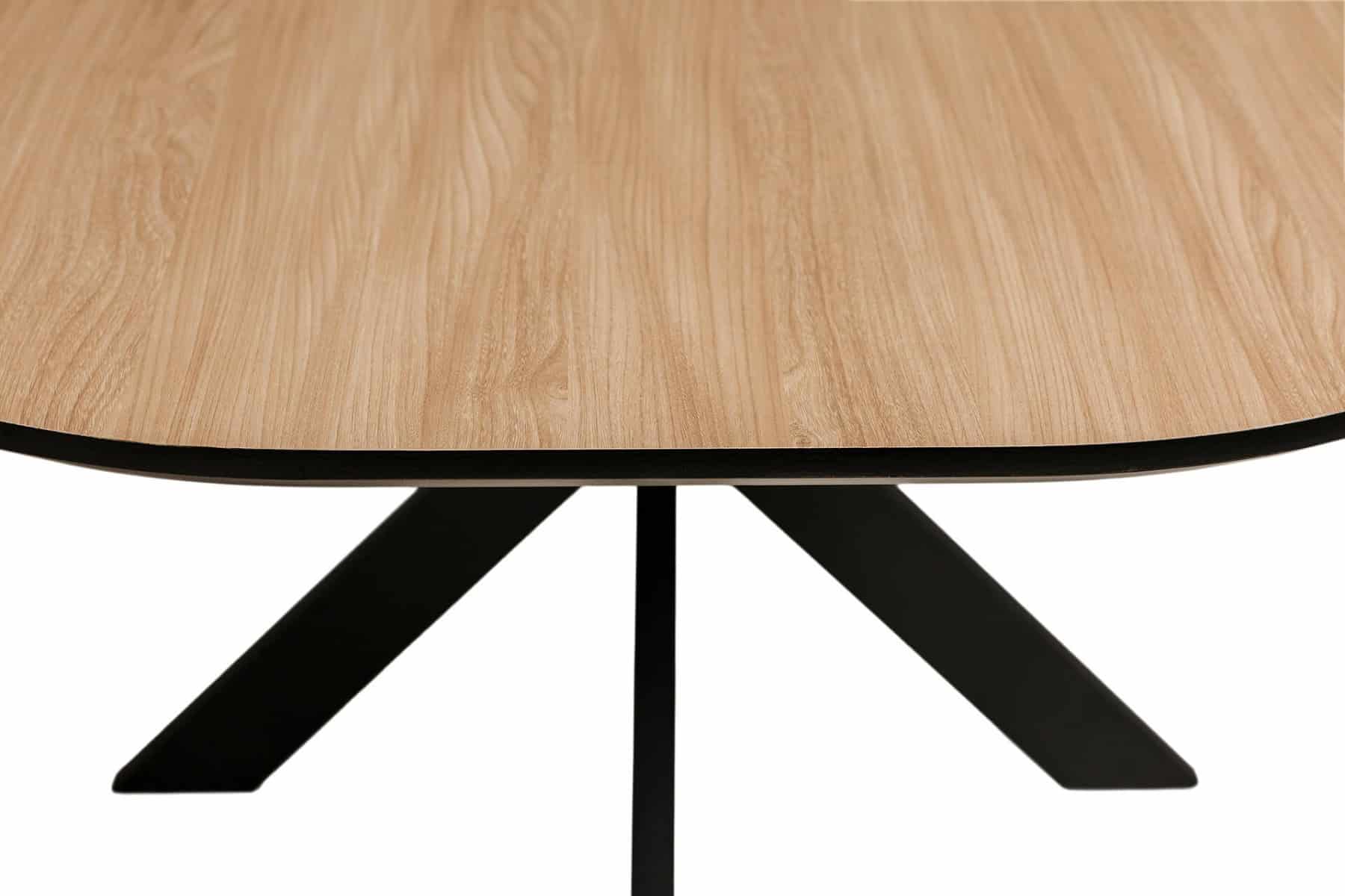 Sadia 200cm Oval Dining Table - Oak - Image 4
