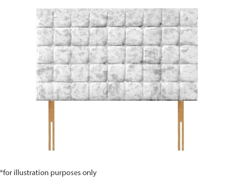 Apollo 6ft Boston Headboard - Glitz Ice White | Buy Online | Beds.ie