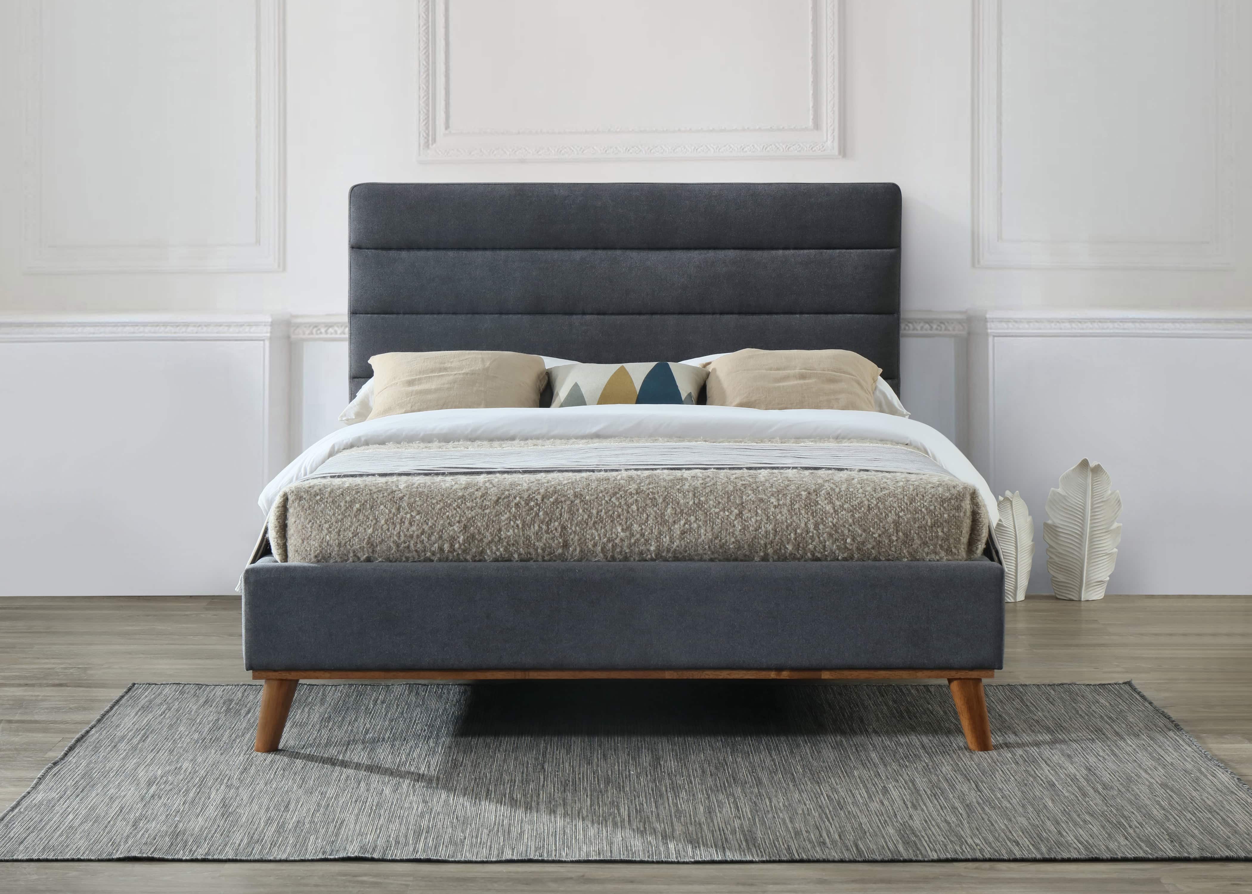 Mayfair 4ft6 Bedframe - Dark Grey - Image 2