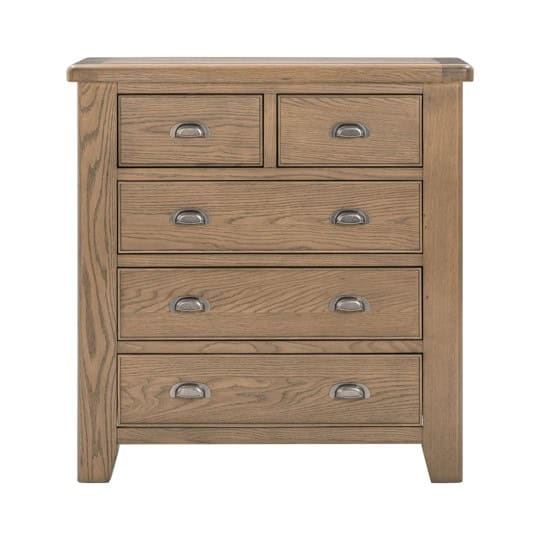 Chatsworth 2 Over 3 Chest - Oak - Image 3