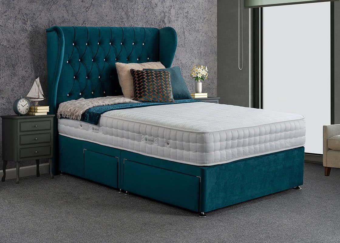 4ft Krystal Soothe 2000 2 Drawer Divan Bed | Buy Online | Beds.ie