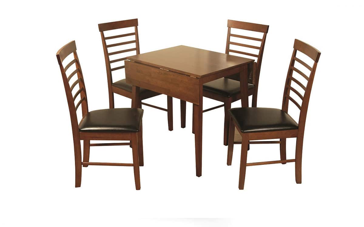 Hanover Dark Square Dropleaf Dining Set (4 Chairs) | Buy Online | Beds.ie