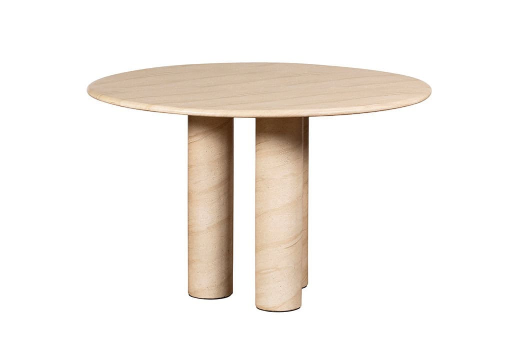 Baker Furniture Ida 120cm Round Dining Table - Faux Travertine | Buy Online | Beds.ie