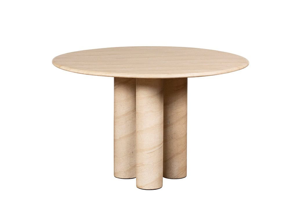 Baker Furniture Ida 120cm Round Dining Table - Faux Travertine - Image 2
