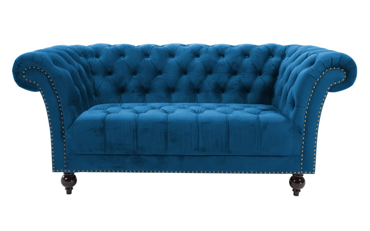 Chester Fabric 2 Seater Sofa - Midnight Blue | Buy Online | Beds.ie