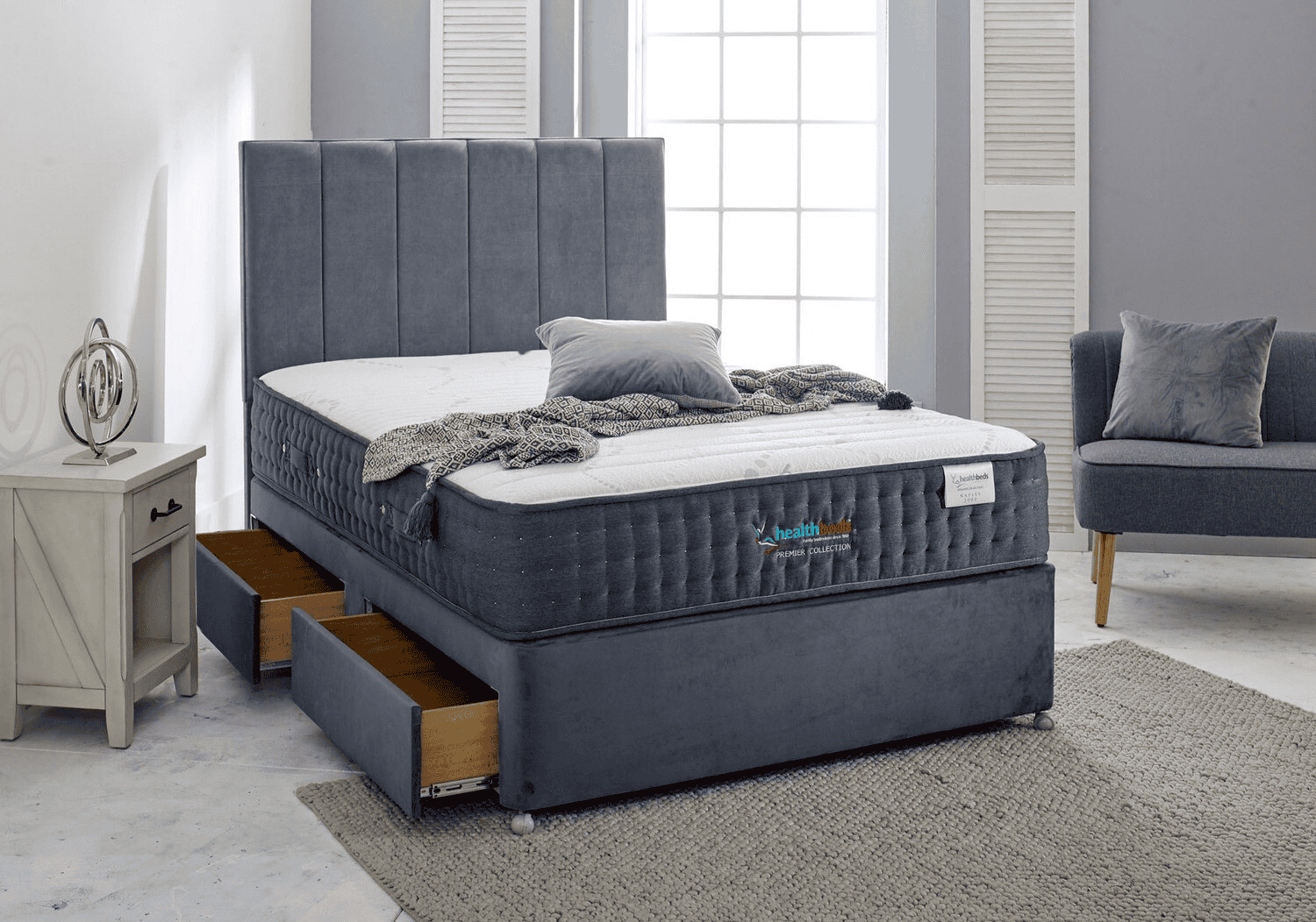 Healthbeds 6ft Naples 4000 4 Drawer Zip & Link Bed - Image 5