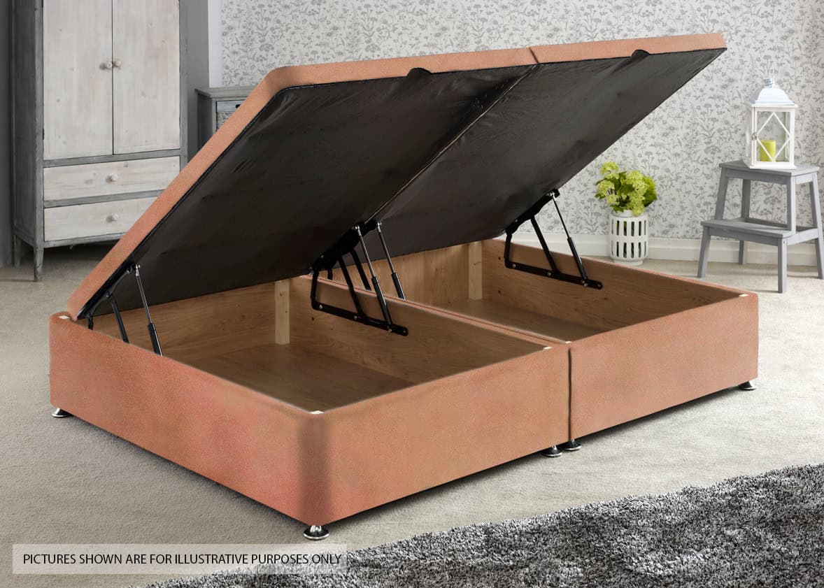 Apollo 4ft6 Velvet Pink Side Ottoman Base | Buy Online | Beds.ie