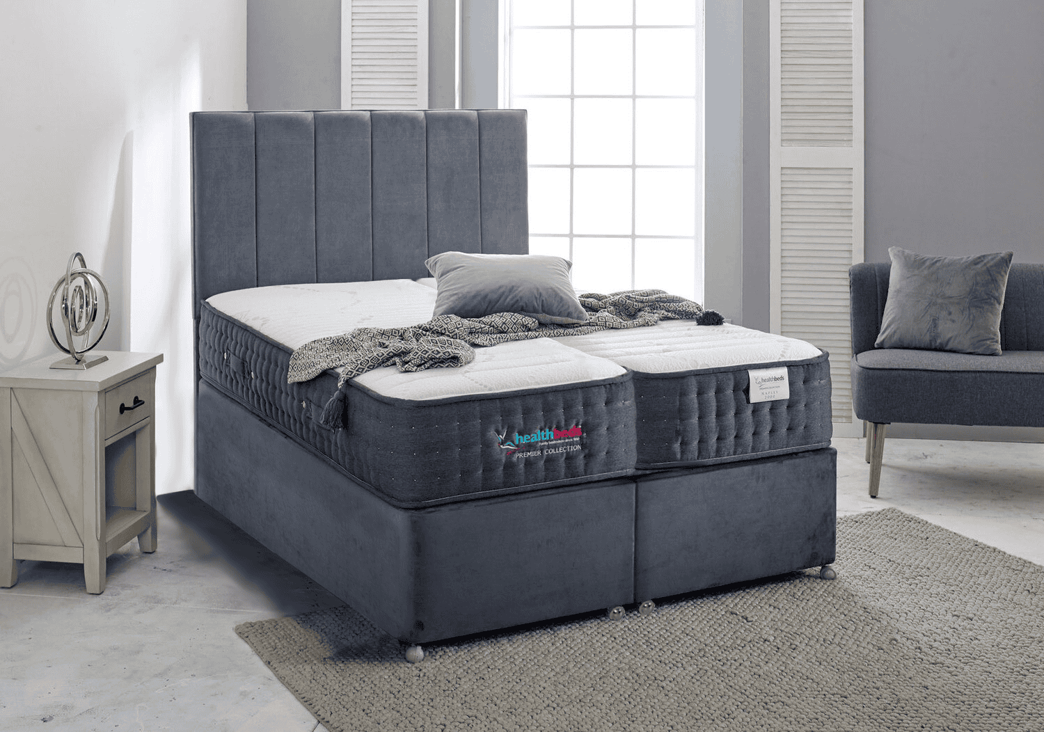 Healthbeds 6ft Naples 2000 Zip & Link Bed - Image 5