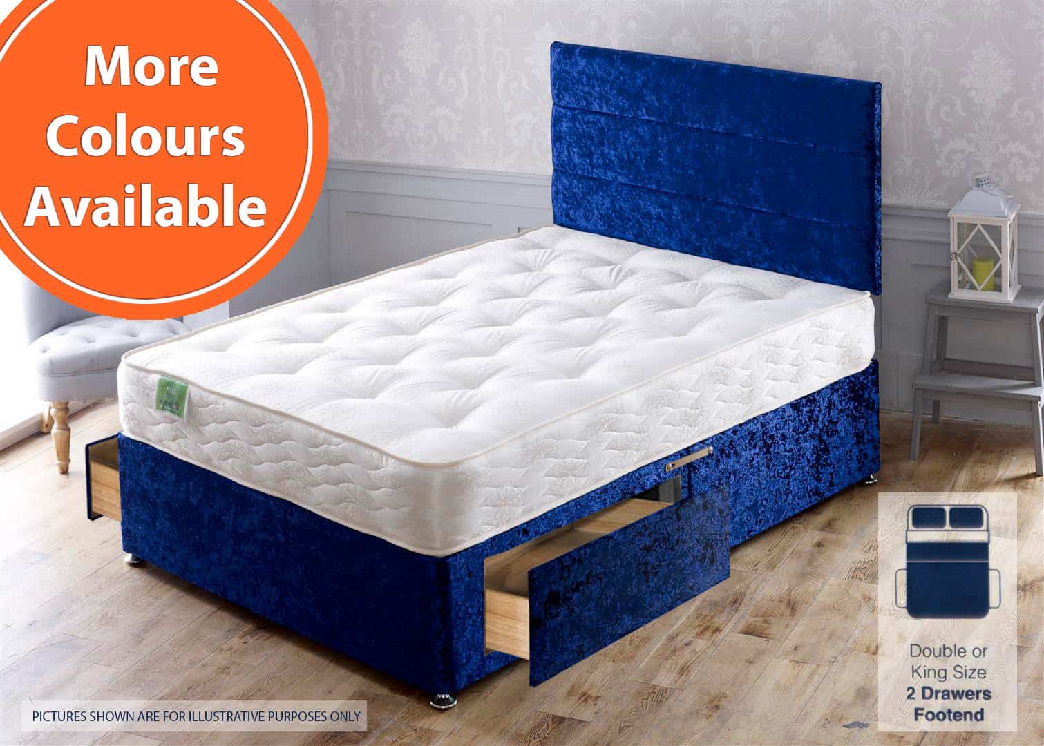 Apollo 6ft Nike 2 Drawer Bed | Buy Online | Beds.ie